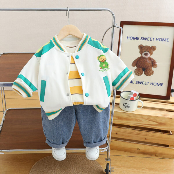 Kids Winter Full Sleeve T-Shirt Sweatshirt with Jacket and Jeans Pant