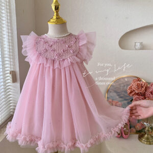 New Baby Girl Sweet Bow Sleeveless