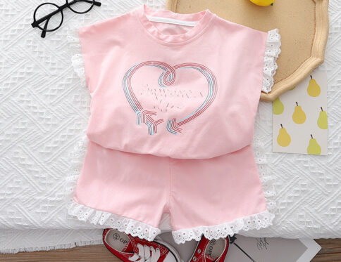 Cute Baby Trending clothing set consists of T-shirt and Shorts