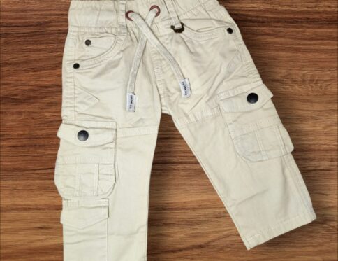 Kids Boy Trendy Cargo Jogger Fit Seven Pocket Cotton Jeans