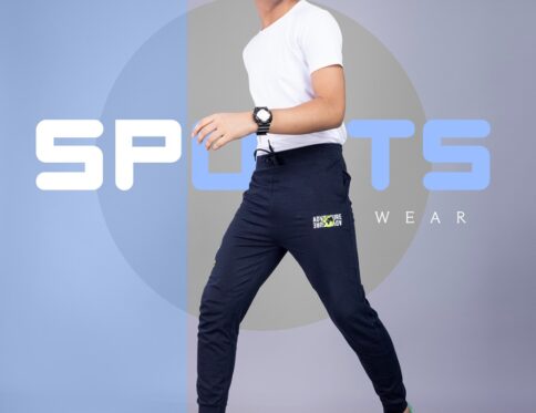 Blue solid regular-fit joggers has an elasticated waistband with drawstring closur 2 pockets and cuffed hems